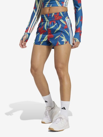 mėlyna ADIDAS PERFORMANCE Standartinis Sportinės kelnės 'FARM': priekis