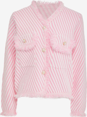 CARNEA Knit Cardigan in Pink: front
