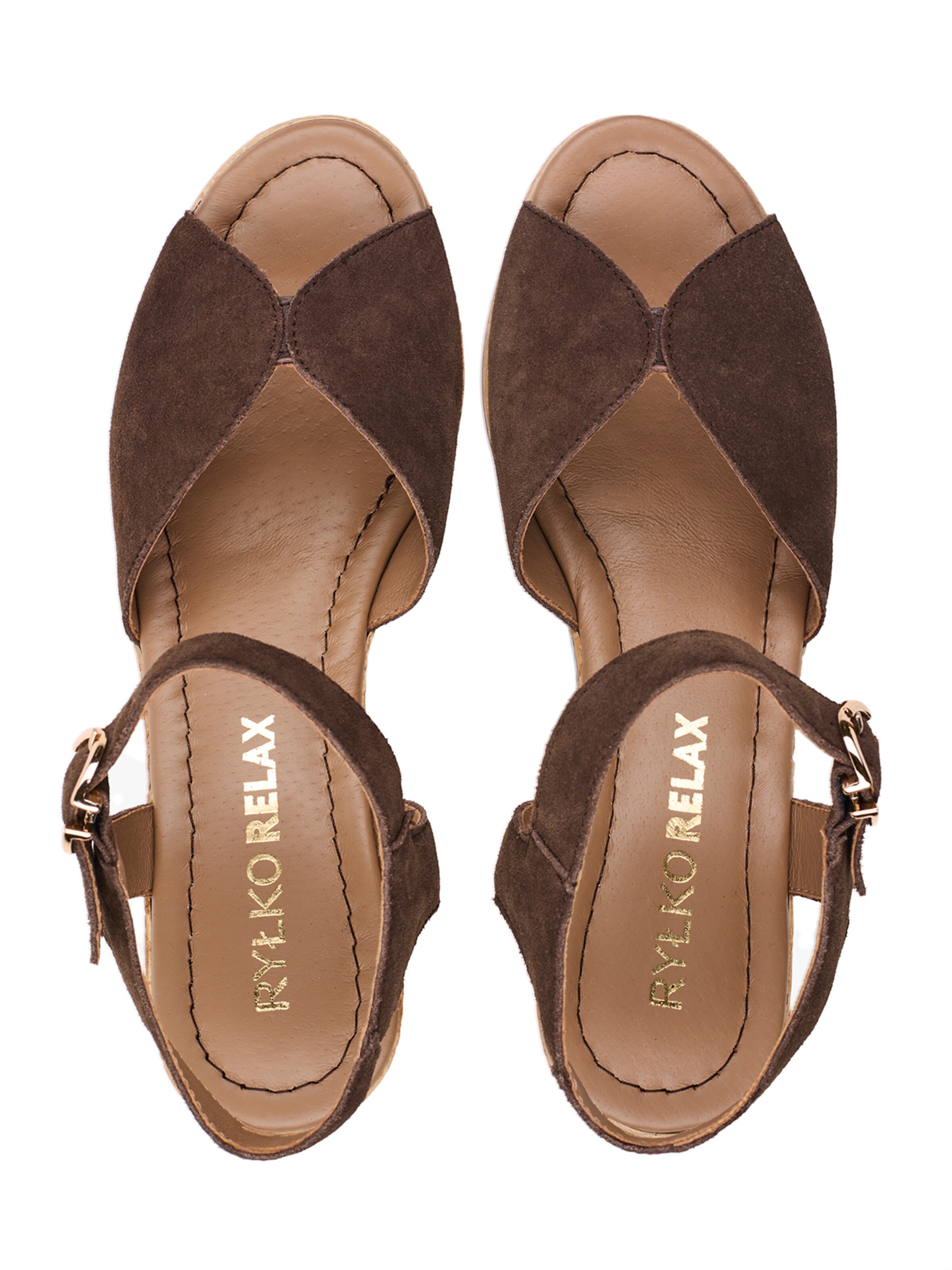 RYLKO Sandale in Braun
