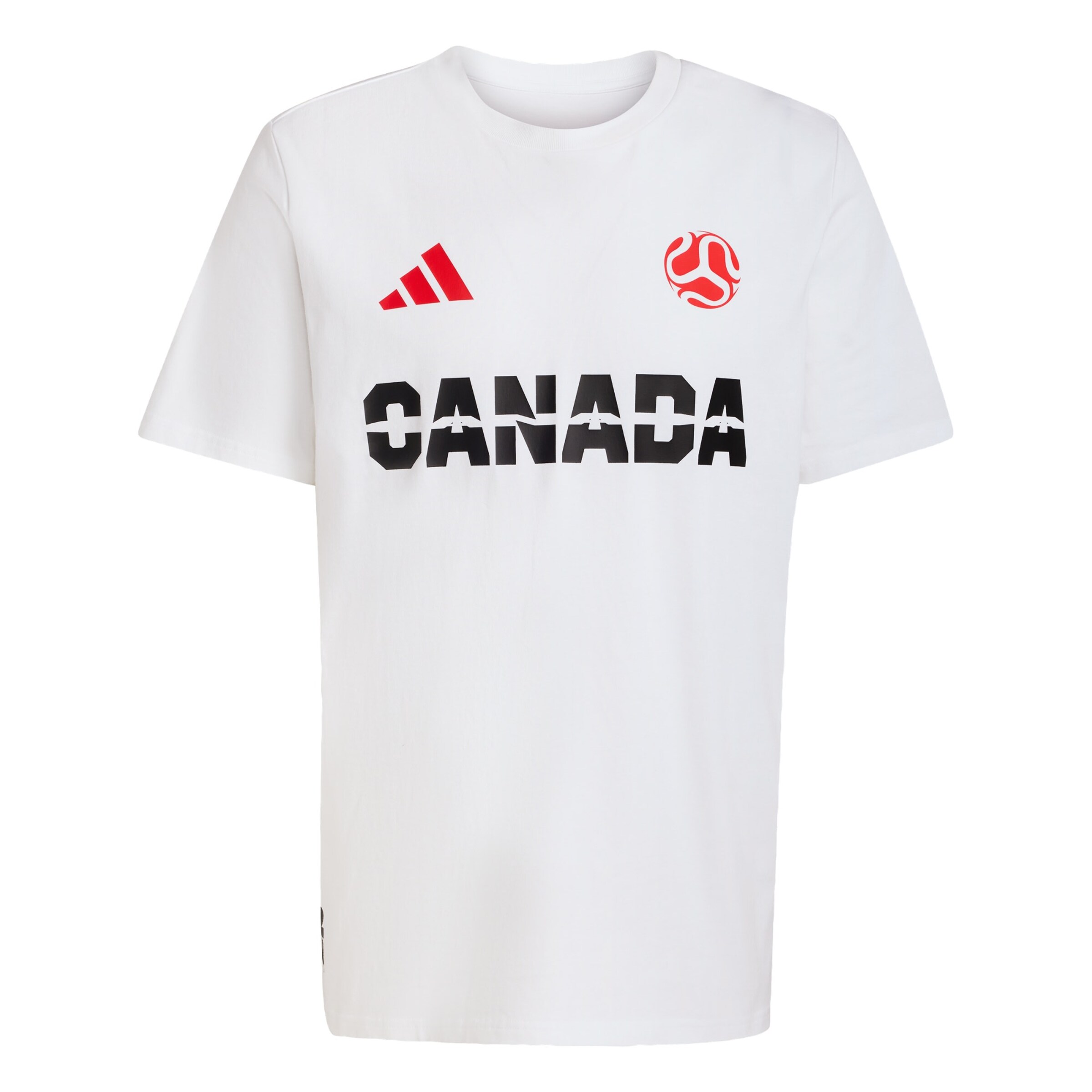ADIDAS PERFORMANCE Functioneel shirt 'Canada' in Wit: voorkant