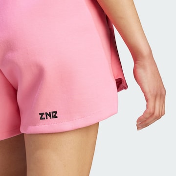 ADIDAS SPORTSWEAR Широка кройка Спортен панталон 'Z.N.E.' в розово