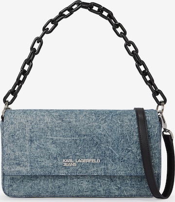 KARL LAGERFELD JEANS Olkalaukku värissä sininen: etupuoli