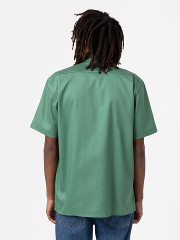 DICKIES Comfort fit Button Up Shirt 'work shirt' in Green