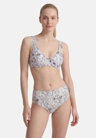 BECO the world of aquasports Bikini 'Flower Lines' in Weiß: Vorderseite