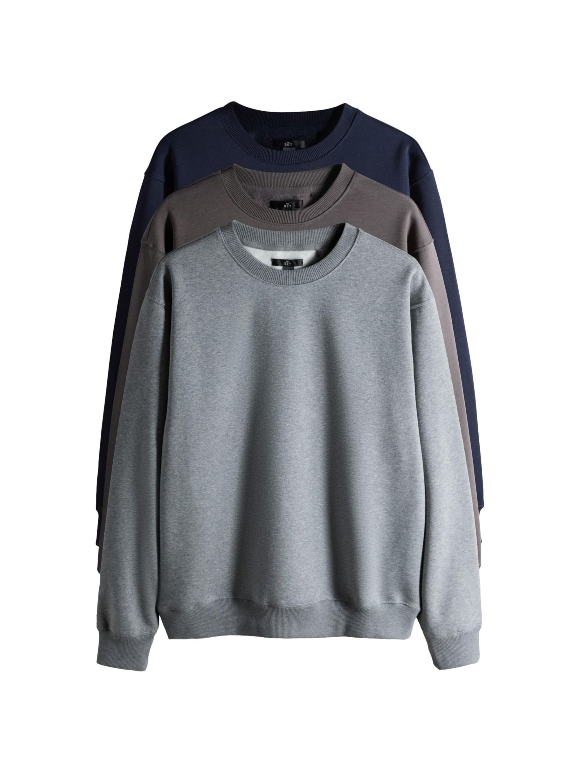 The Set Sweatshirt i blå: framsida