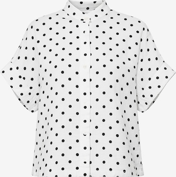 SASSYCLASSY Blouse in White: front
