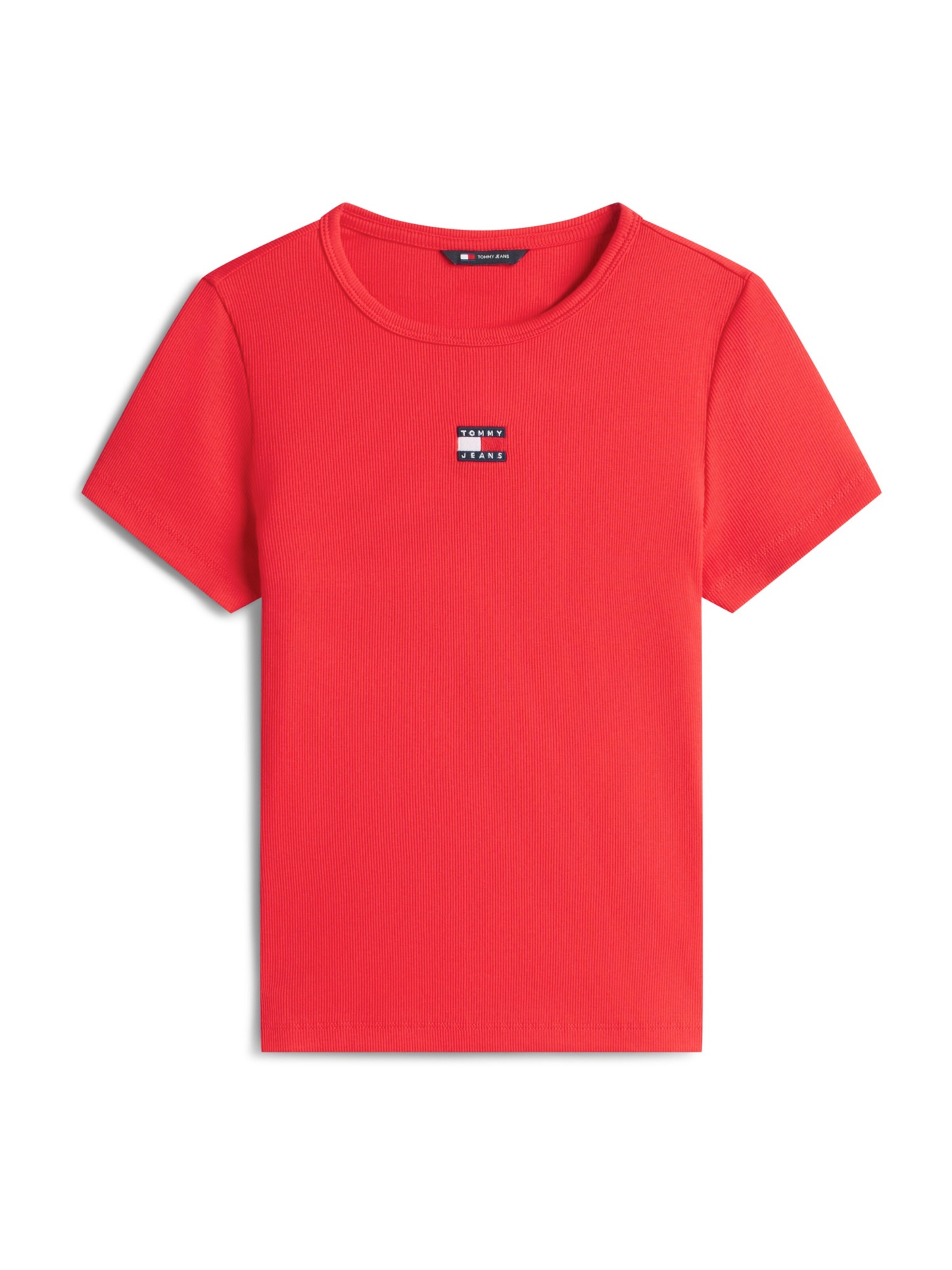 Tricou de la Tommy Jeans pe roșu: față