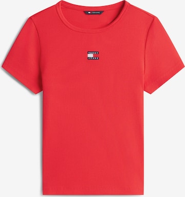 Tricou de la Tommy Jeans pe roșu: față