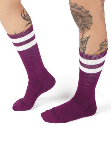 American Socks Socks 'Plum' in Purple