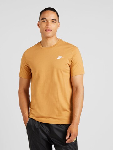 Nike Sportswear Regular Fit T-Shirt 'CLUB' in Orange: predná strana