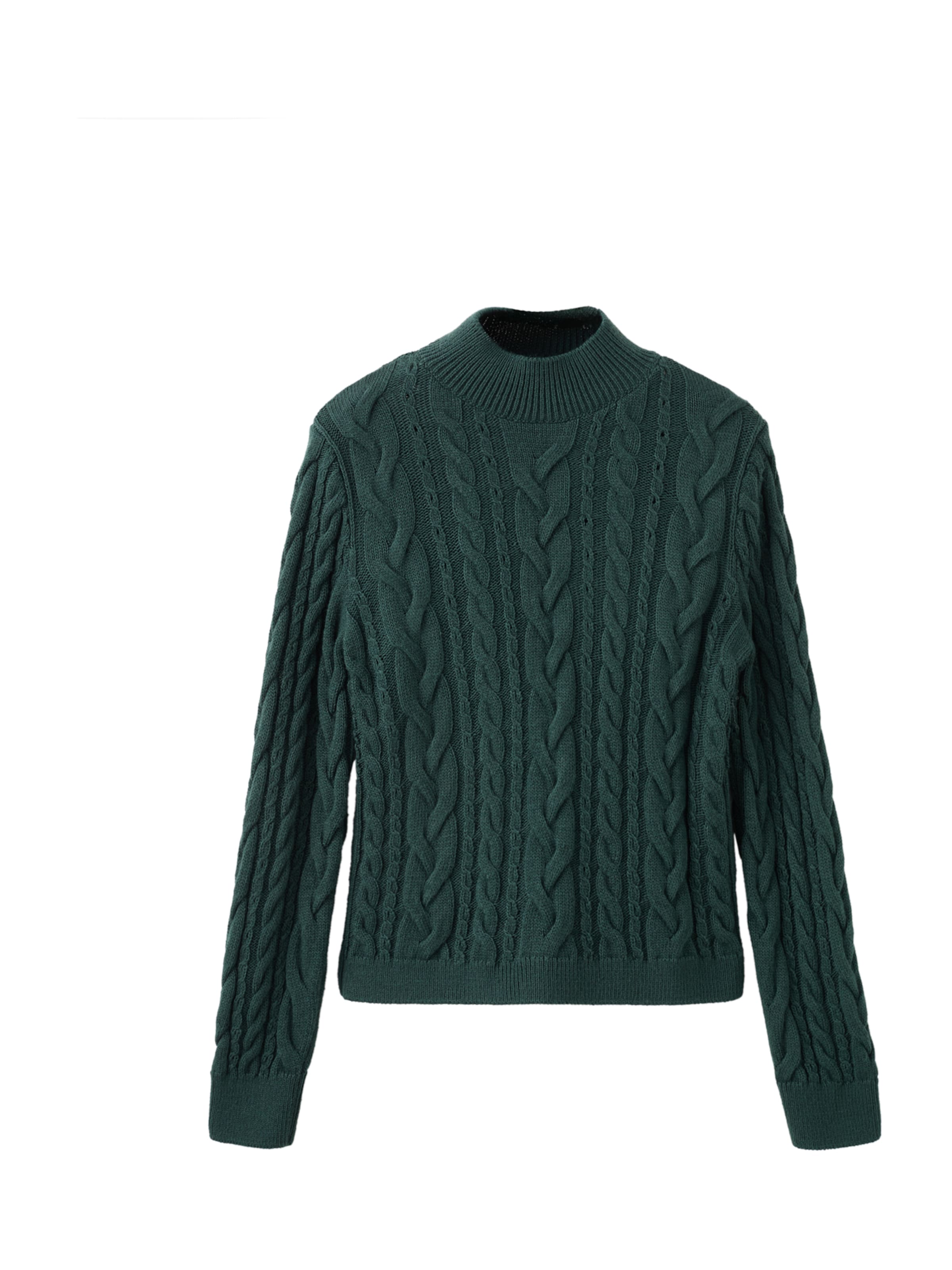 MANGO Svetr 'TRENZON' – zelená: přední strana