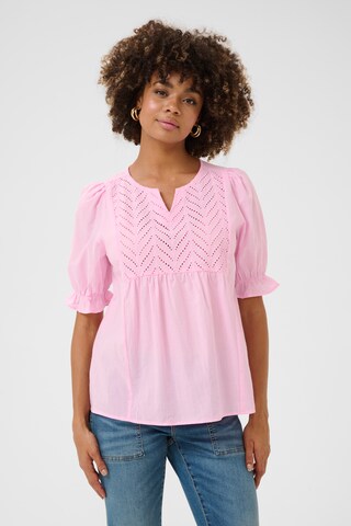CULTURE Blouse 'CUMuxi Toril' in Roze: voorkant