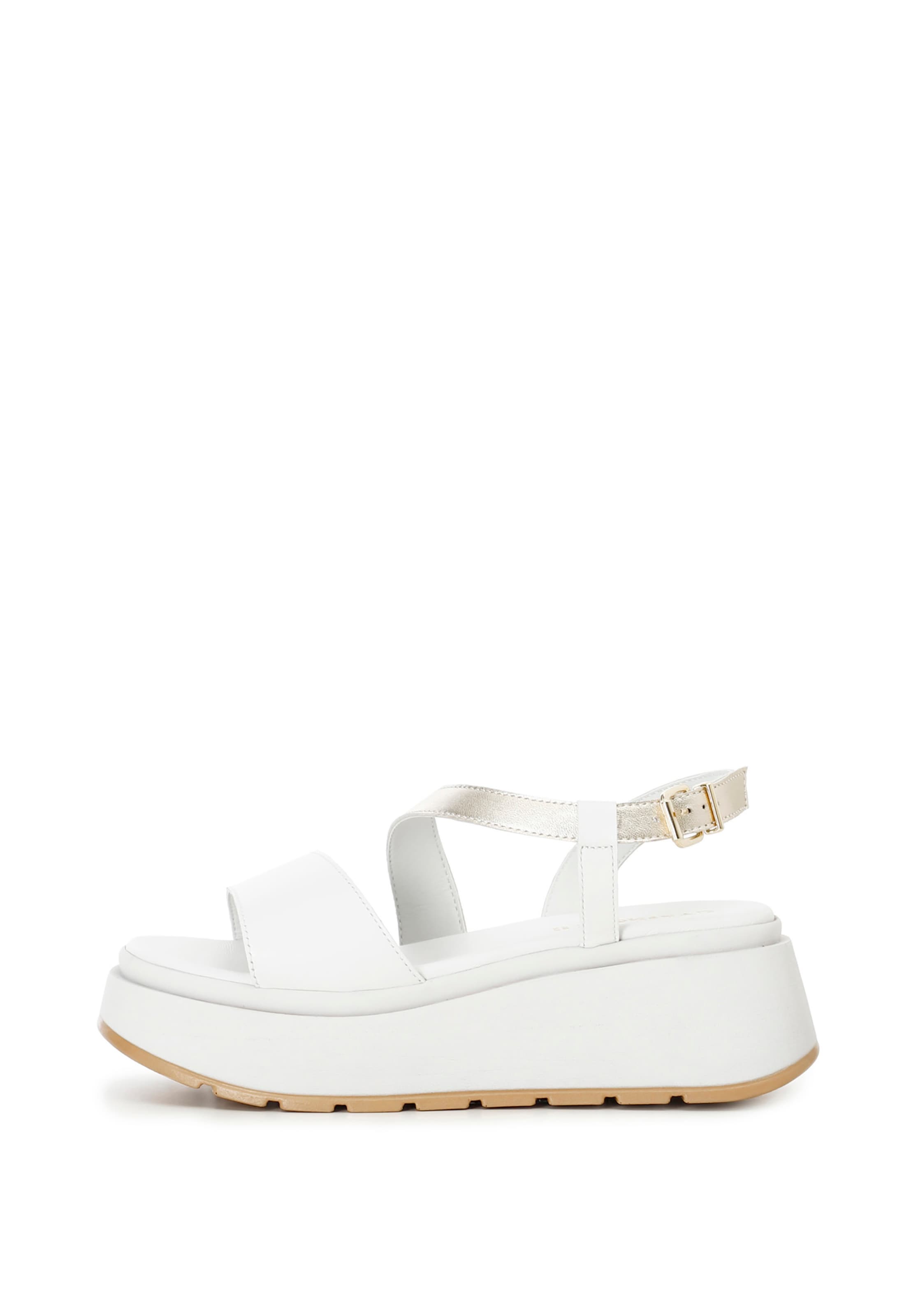 Sandalo CAFè NOIR di colore argento / bianco, Visualizzazione prodotti