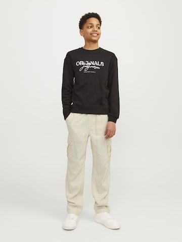 Wide Leg Pantalon 'BILL NATE' Jack & Jones Junior en beige