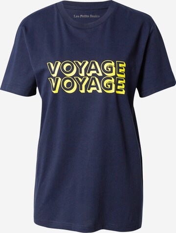 Les Petits Basics T-Shirt 'Voyage' in Blau: predná strana