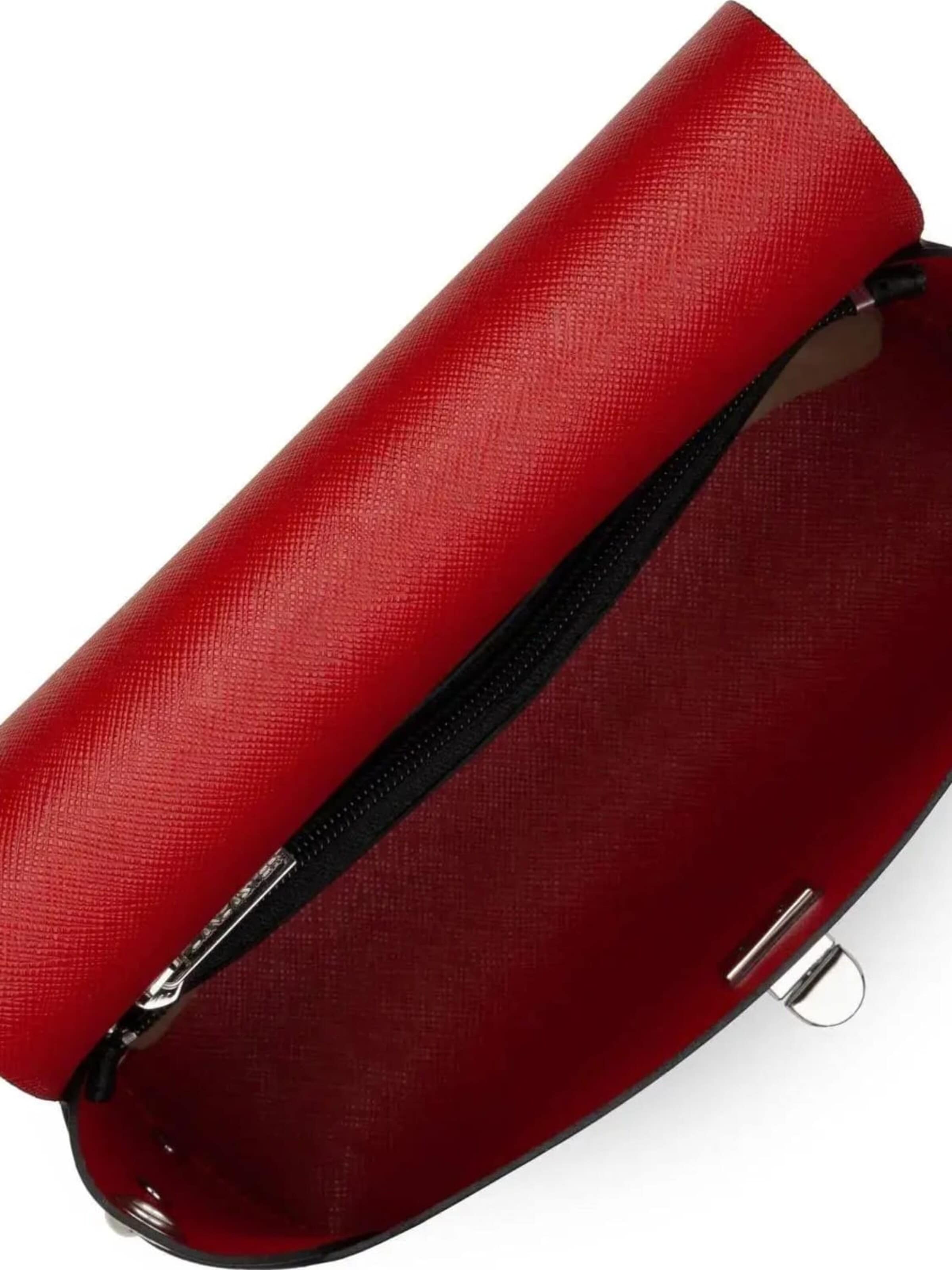 Sac bandoulière 'Lancaster Rabat Flore Noir/Rouge' LANCASTER Paris en noir