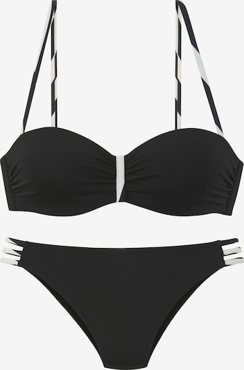 Costum de baie două piese pe XS/A FRENCH CONNECTION pe negru / alb, Vizualizare produs