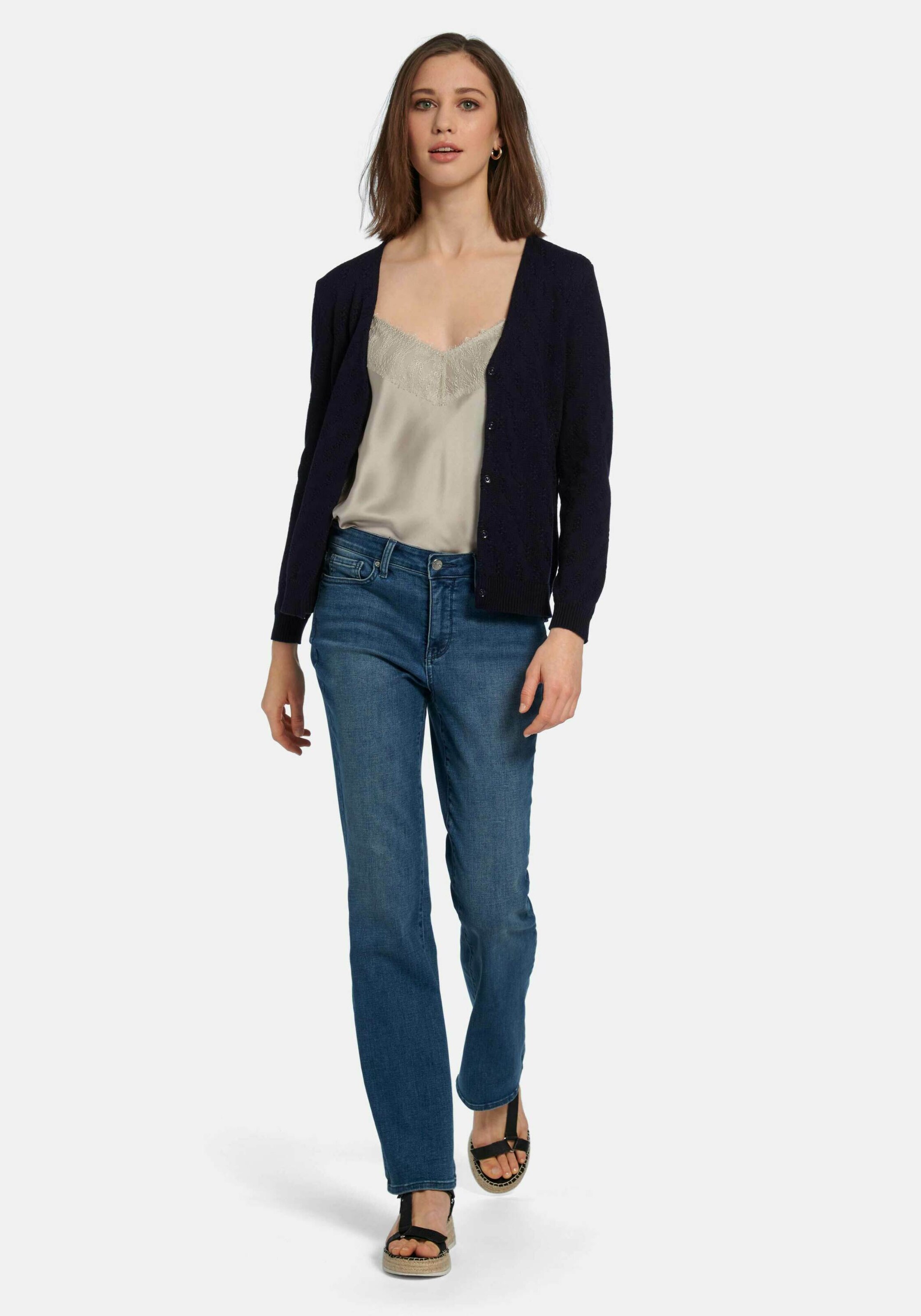 Frauen Pullover & Strick Peter Hahn Strickjacke in Marine - CS21190 Frauen Pullover & Strick Peter Hahn Strickjacke in Marine - CS21190