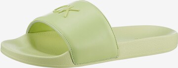 Calvin Klein Mules in Green: front