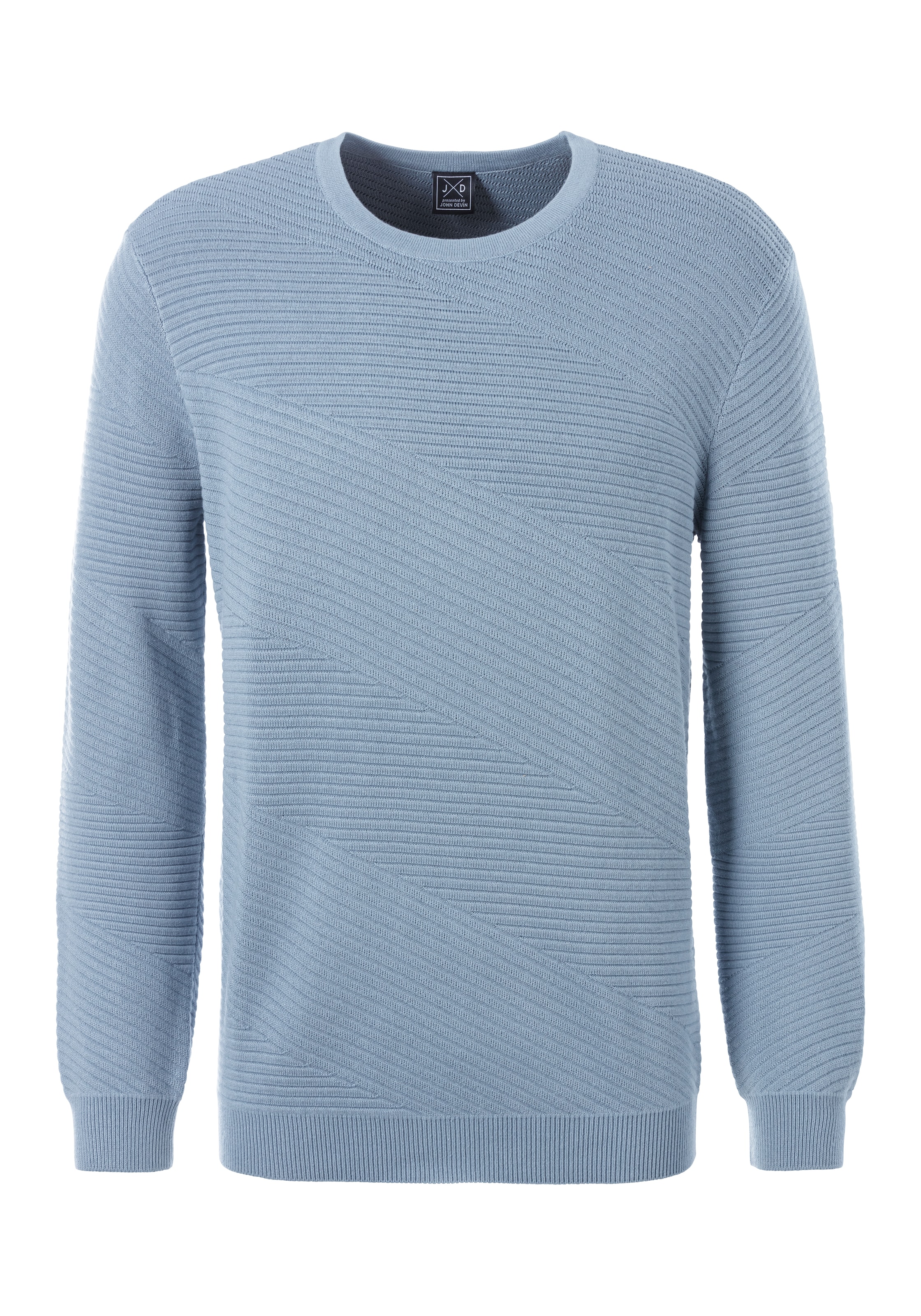 mėlyna JOHN DEVIN Megztinis: priekis