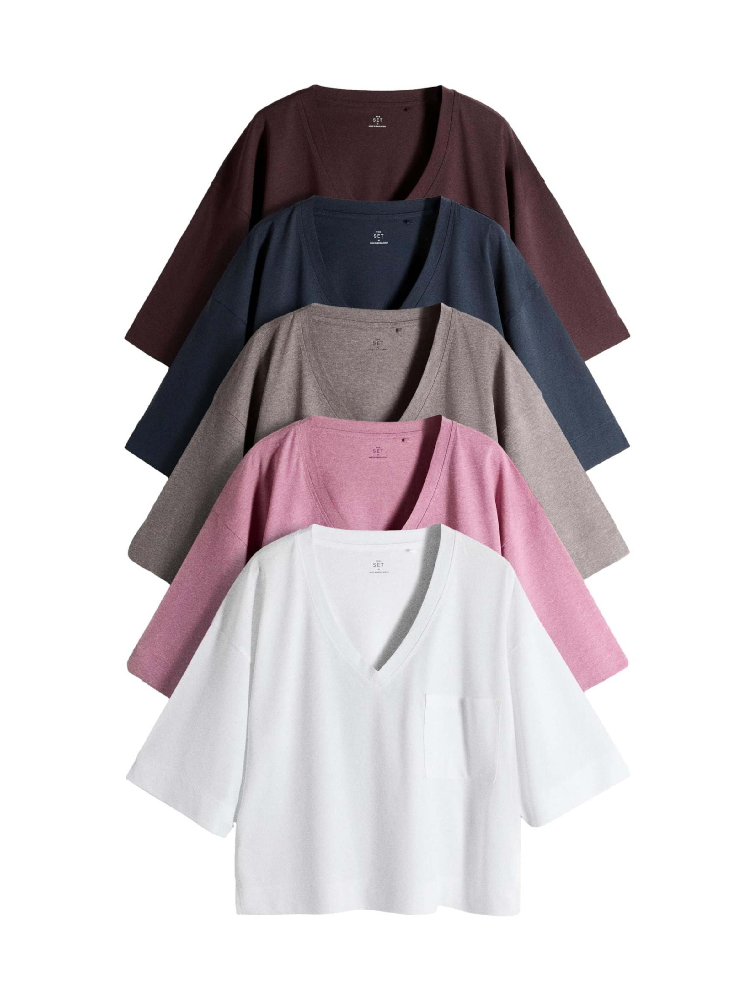 T-shirt 'Essential' The Set en bleu : devant