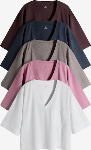 The Set T-Shirt 'Essential' in Blau: Vorderseite