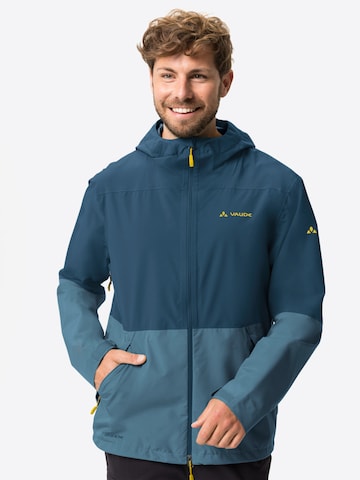 VAUDE Outdoorjas 'Neyland' in Blauw: voorkant