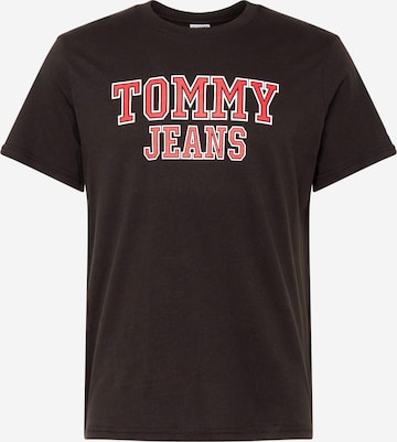 Tommy Jeans Póló 'Essential' - fekete: elől