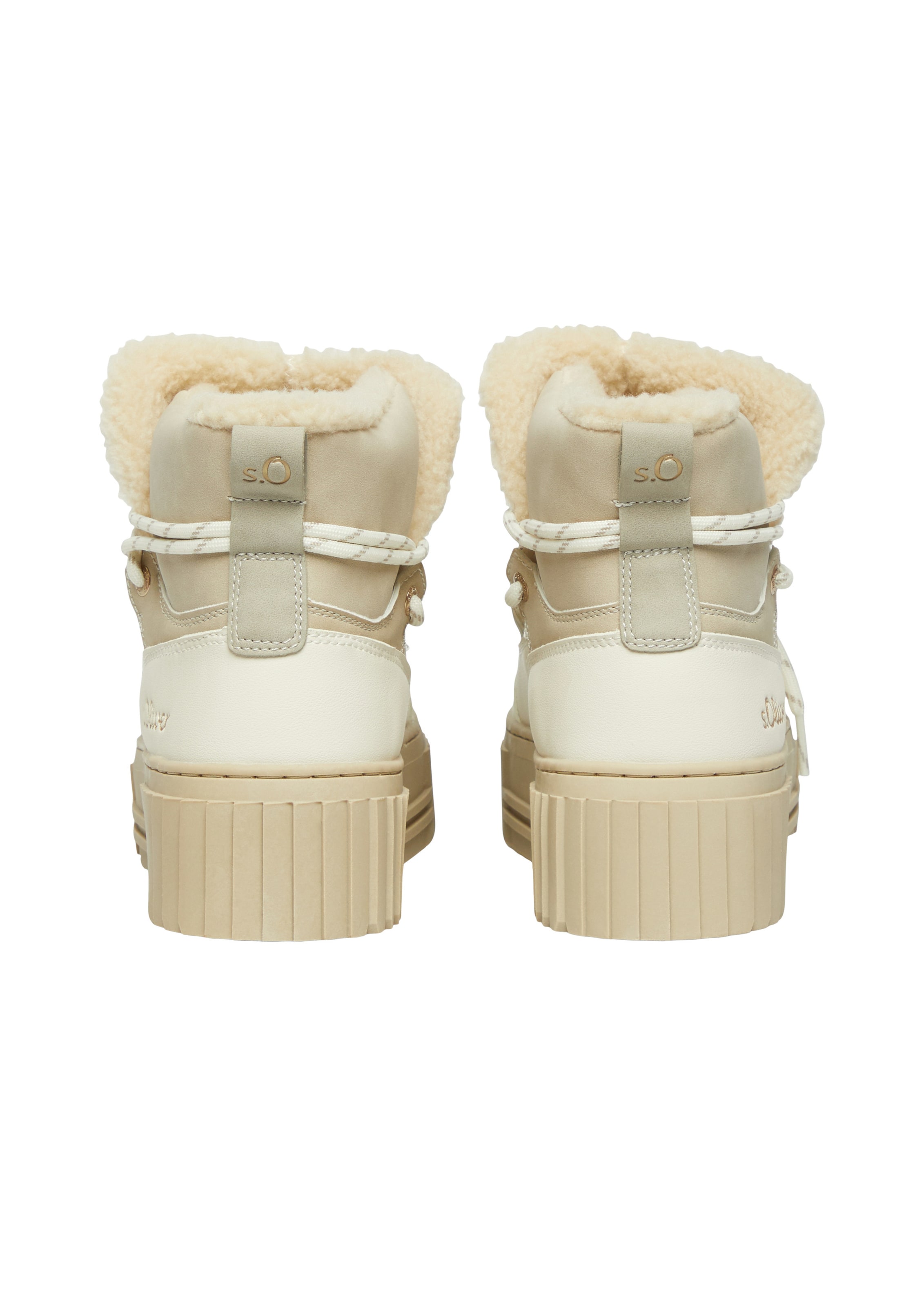 s.Oliver Snowboots in Beige: Rückseite