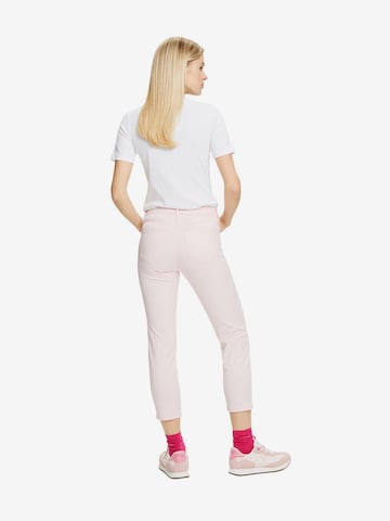 Coupe slim Pantalon ESPRIT en rose