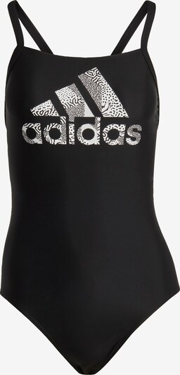 ADIDAS SPORTSWEAR Sportbadeanzug 'Big Logo' in schwarz / weiß, Produktansicht