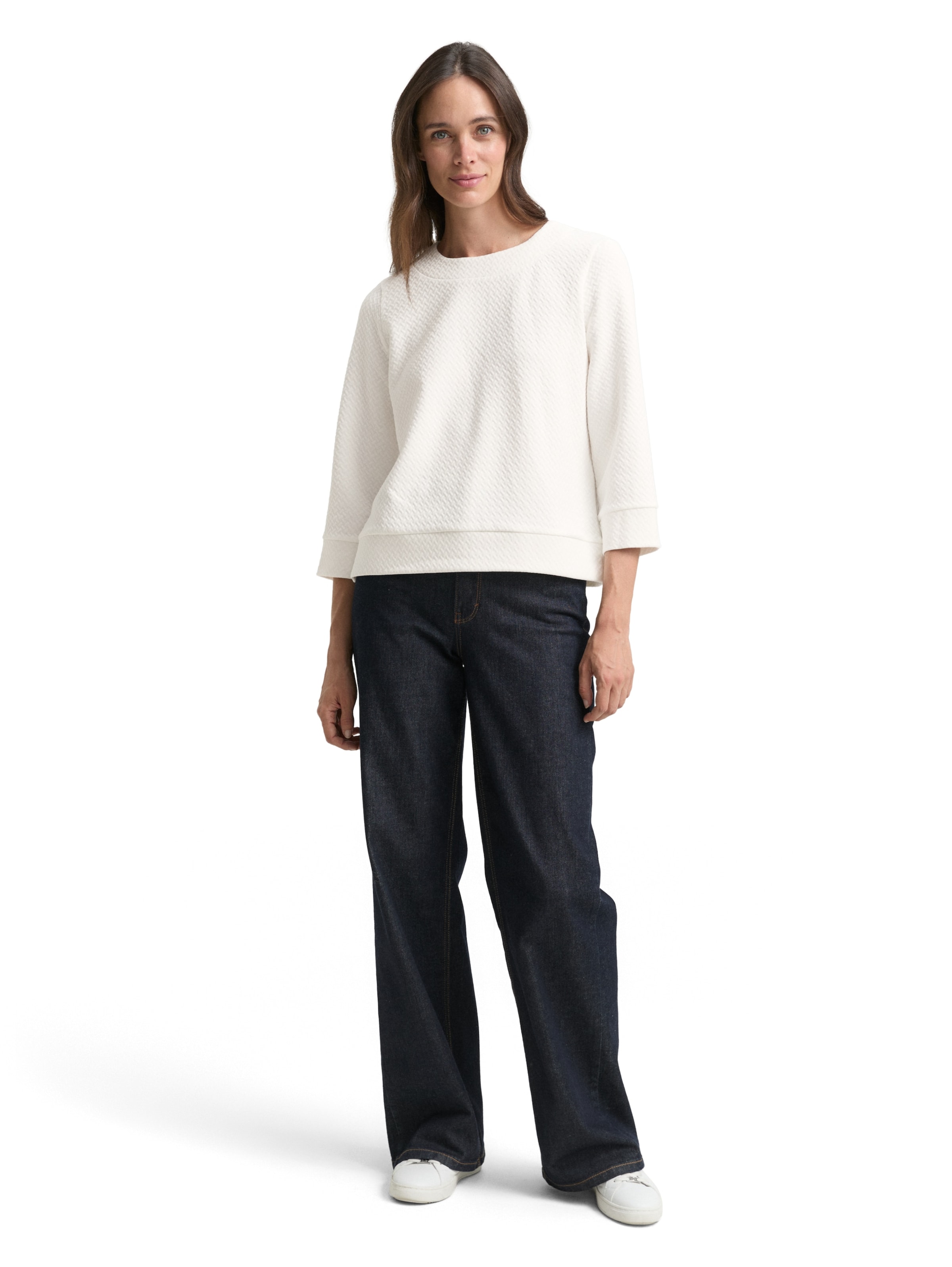 TOM TAILOR Свитшот в Белый