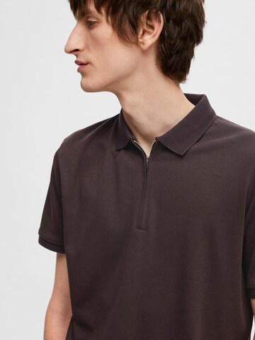 Maglietta 'Fave' di SELECTED HOMME in marrone