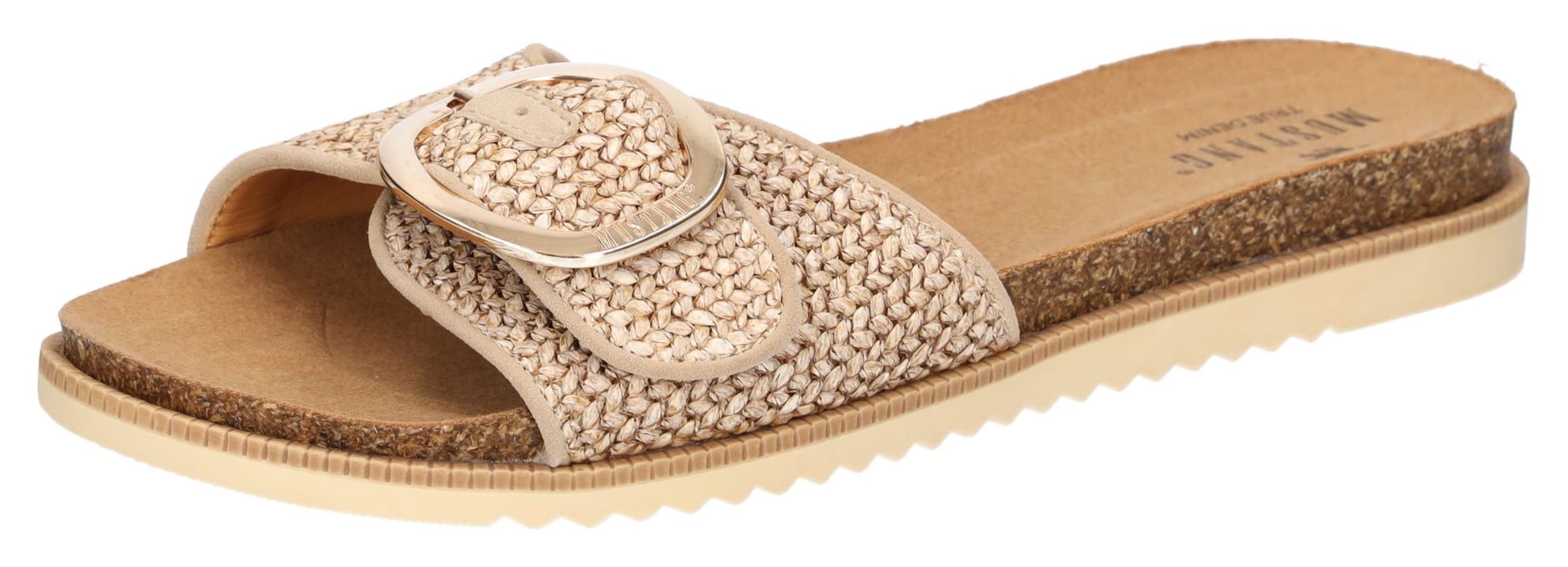 MUSTANG Mules in Beige: front