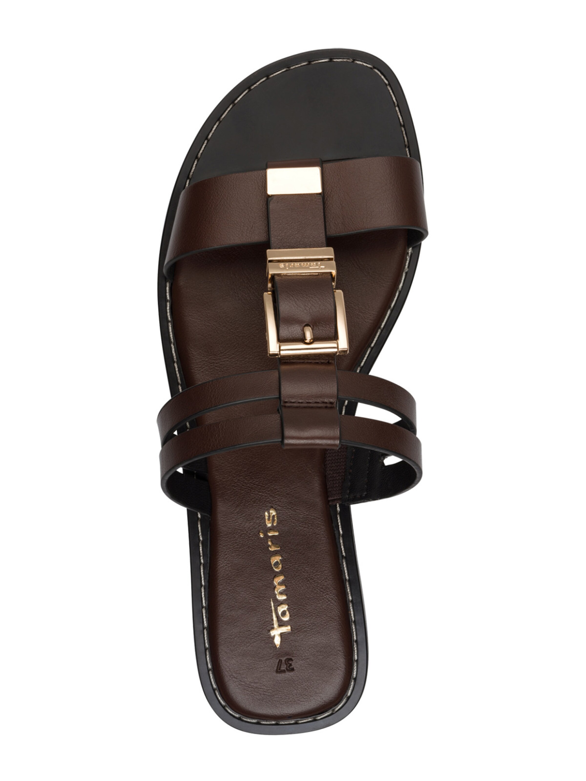 Tamaris - Sapato aberto em castanho