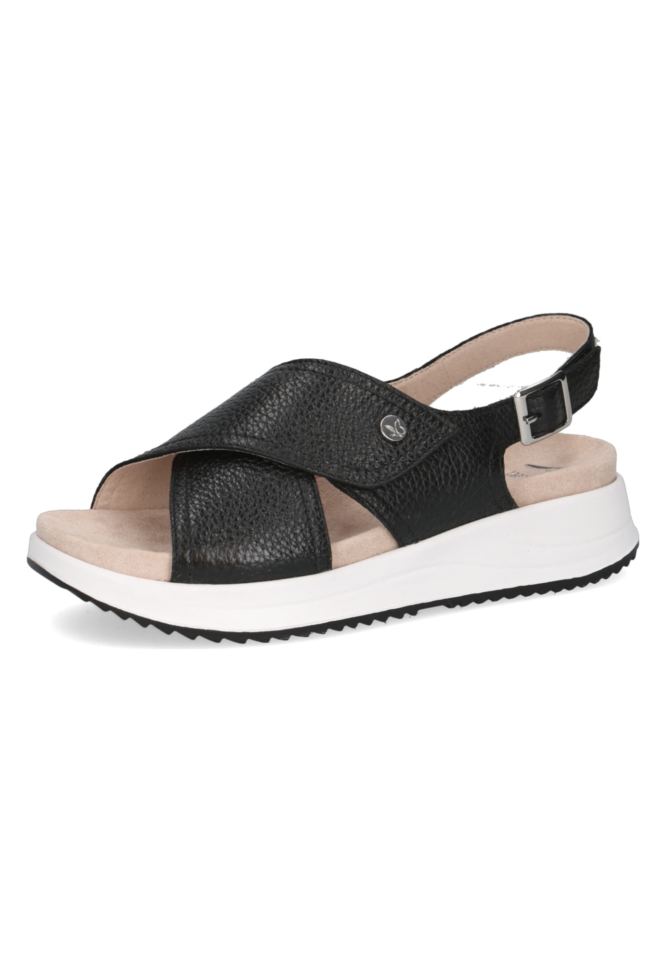 Sandales à lanières CAPRICE en noir : devant