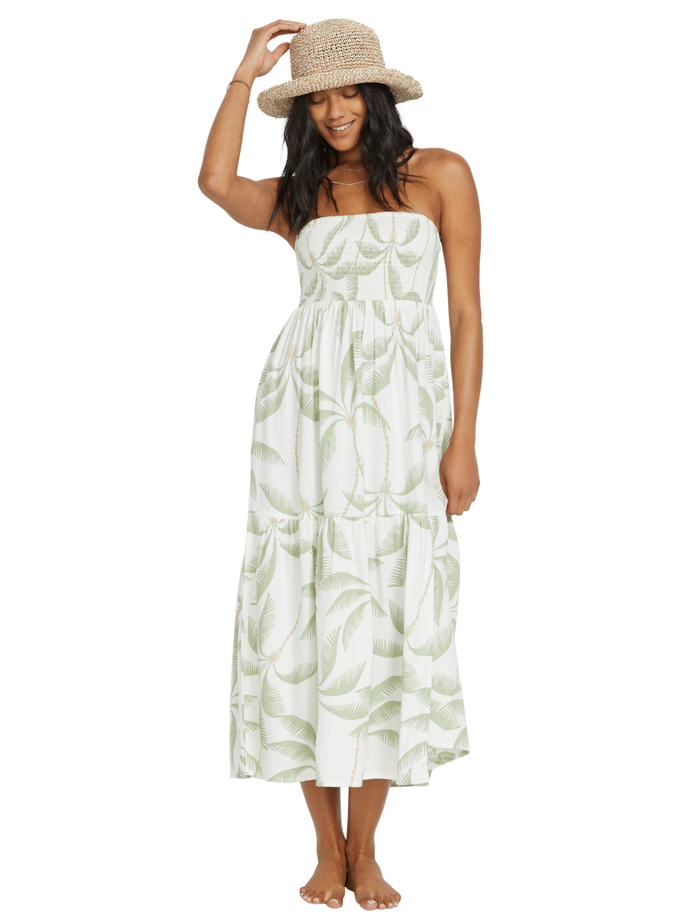 Robe 'Tropical Haze' BILLABONG en blanc