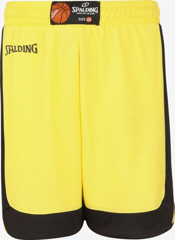 SPALDING Loose fit Workout Pants 'Hustle' in Yellow: front
