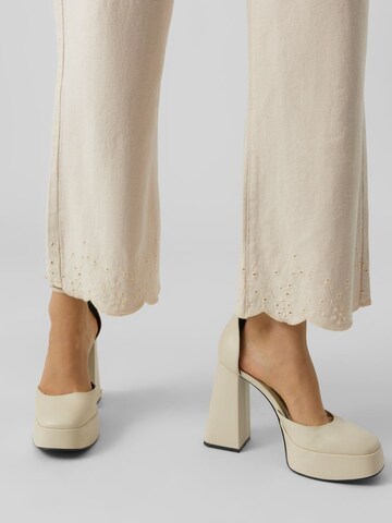 VERO MODA Wide leg Jeans in Beige