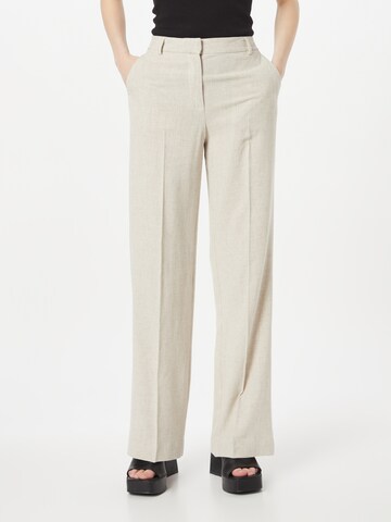 Regular Pantalon à plis 'Cyrus' WEEKDAY en beige : devant