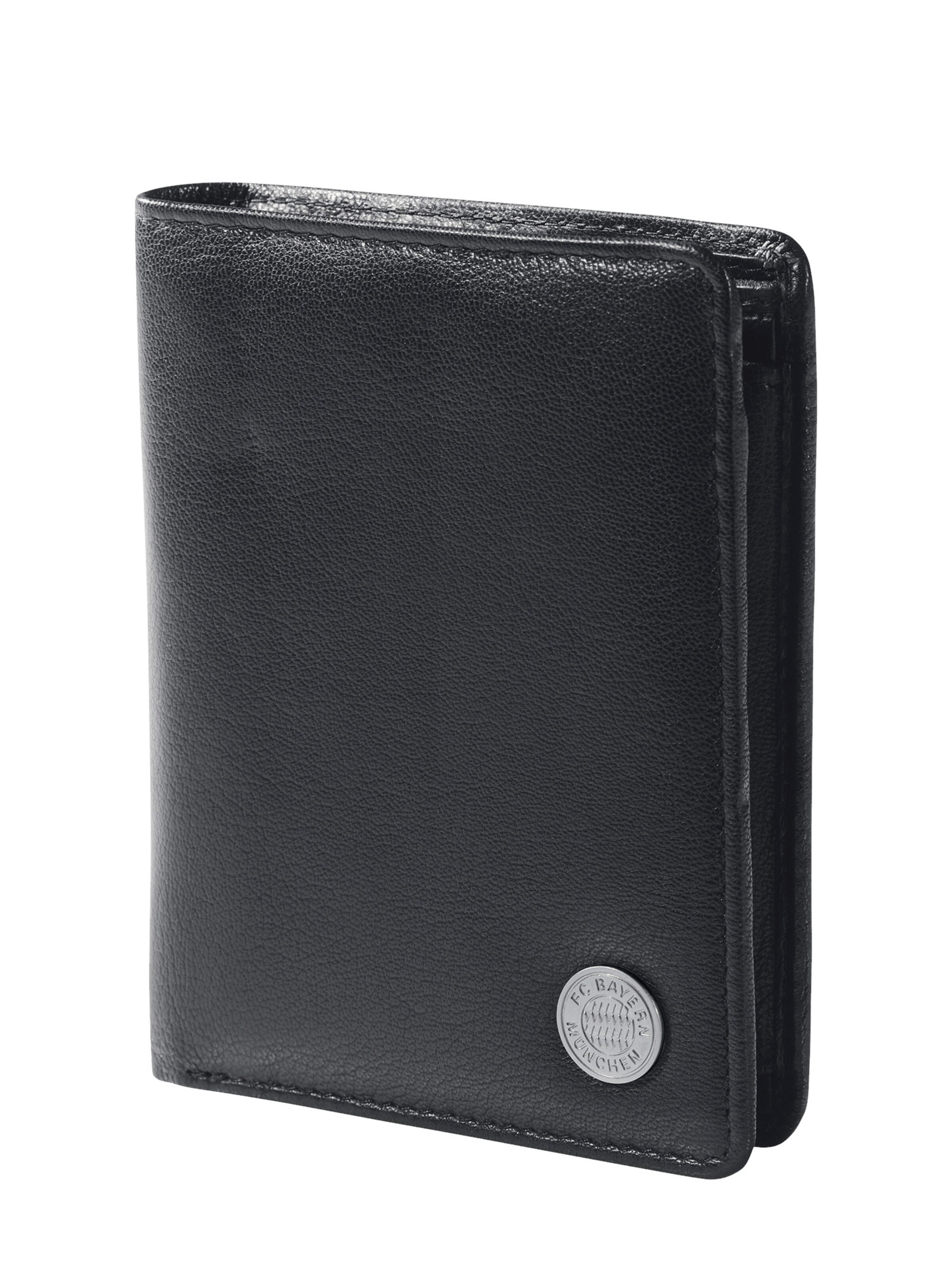 FC BAYERN MÜNCHEN Portemonnaie 'Pin' in Schwarz: Vorderseite