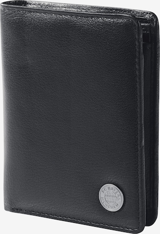FC BAYERN MÜNCHEN Wallet 'Pin' in Black: front