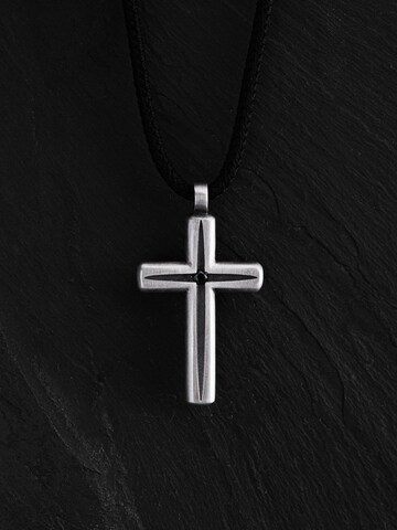 REYTEL - Colgante 'LUMEN FIDEI. BLACK STONES' en plata