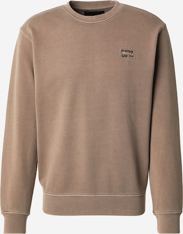 G-STAR Mikina – hnědá: přední strana