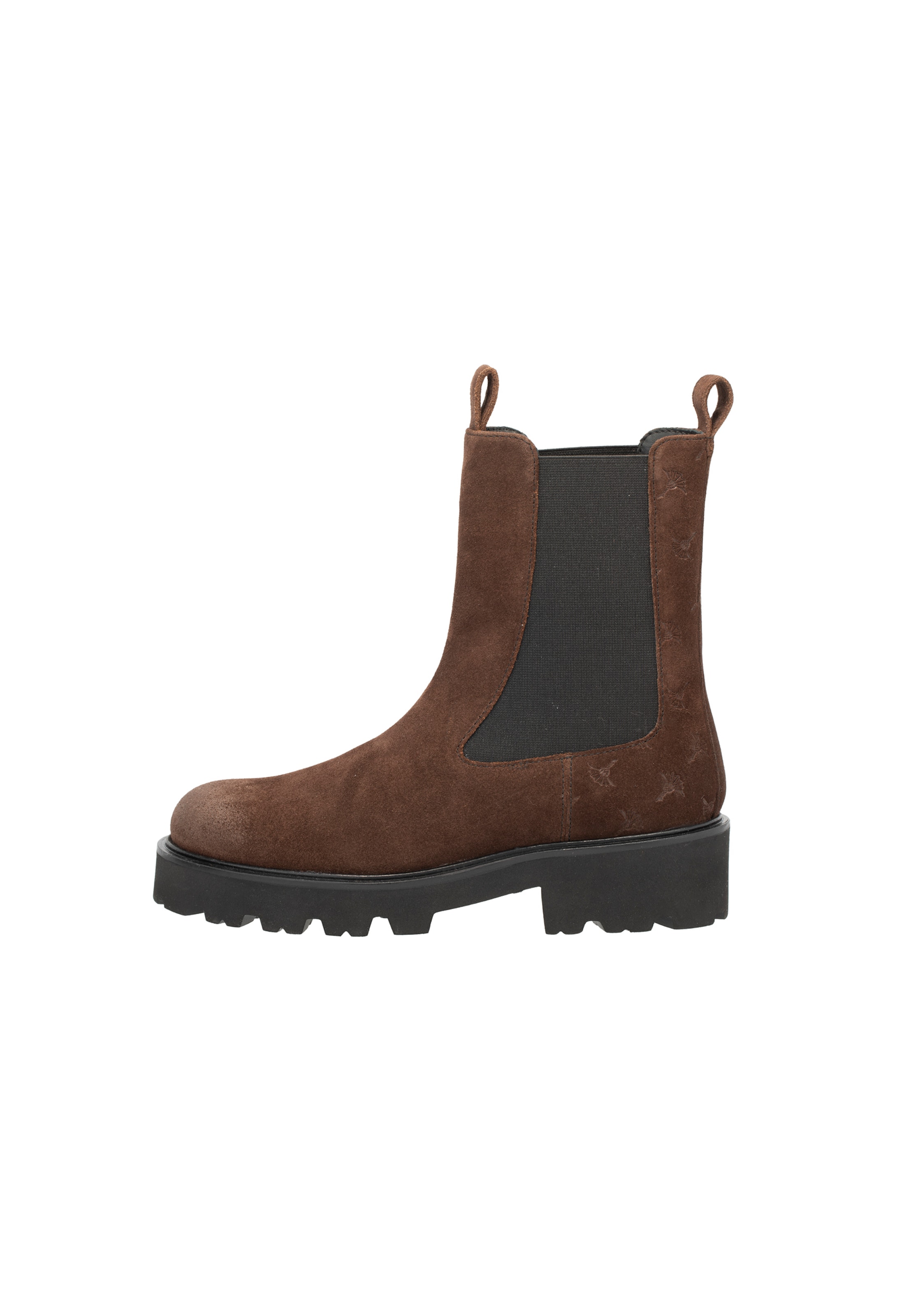 JOOP! - Botas chelsea 'Velluto Stampa Mariana' em castanho: frente