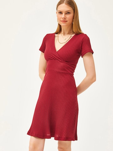 Robe olalook en rouge : devant