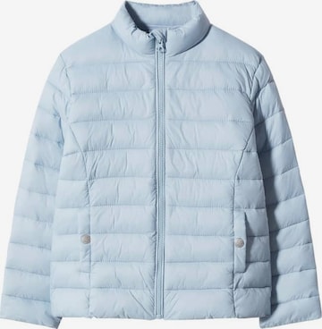 MANGO KIDS Zimní bunda 'Light' – modrá: přední strana