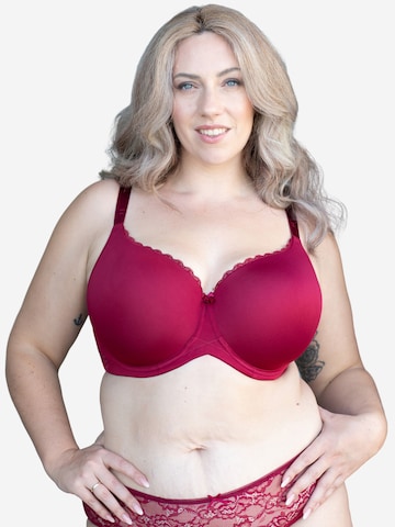 SugarShape T-shirt Bra in Red: front