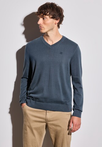 Street One MEN Sweater in Blue: front