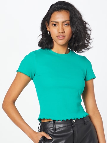 PIECES Shirt in Green: front